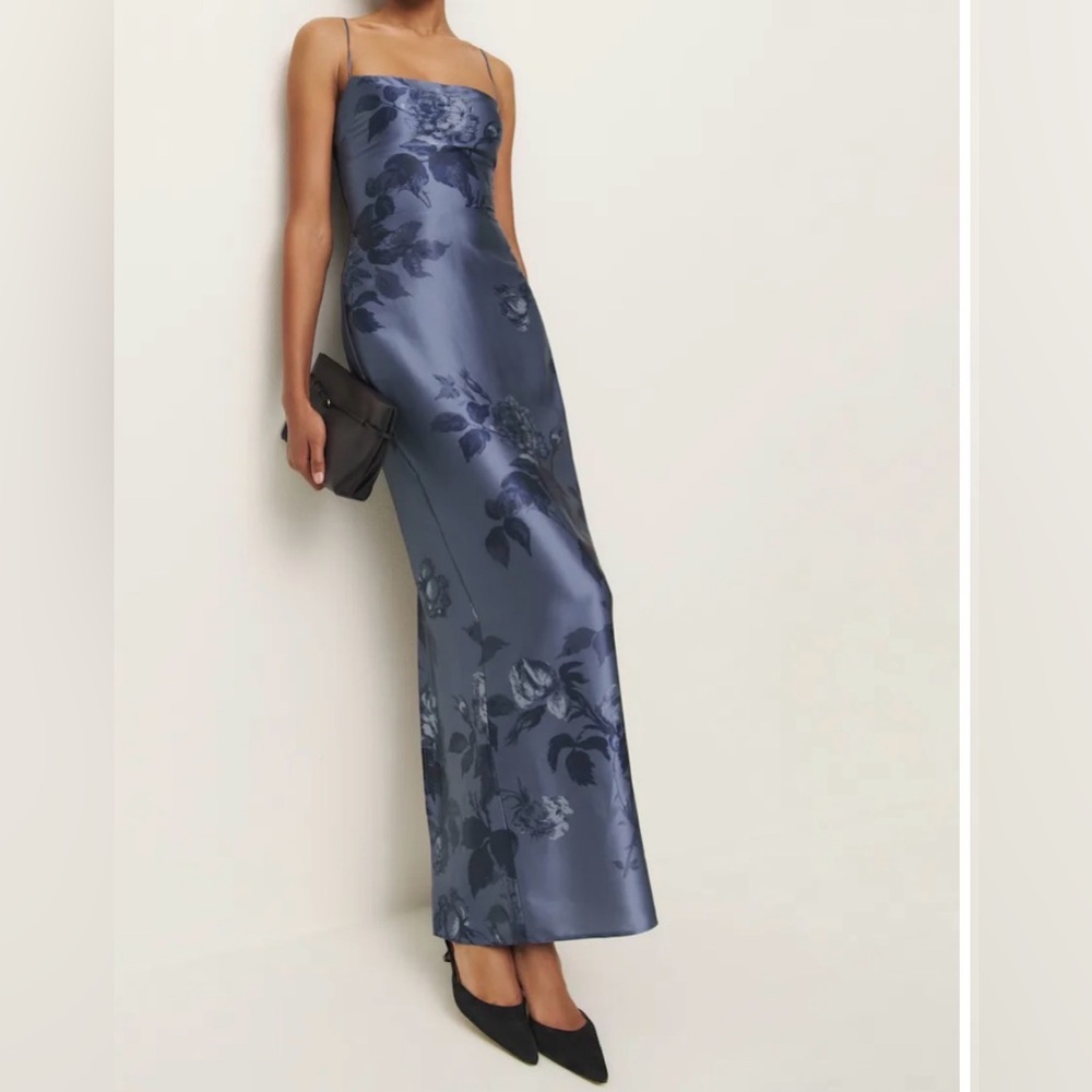 Reformation Frankie Silk Dress